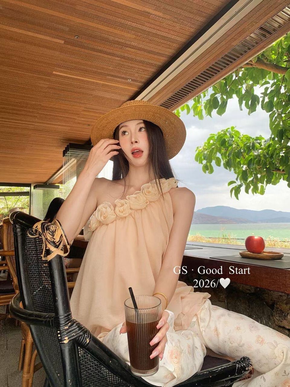 Floral Romance One-Shoulder Blouse 1